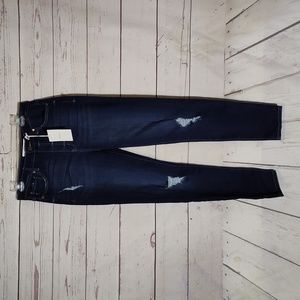 Kancan Curvey Super High Rise Distressed Jeans - Form Fitting Jeans - 13/30